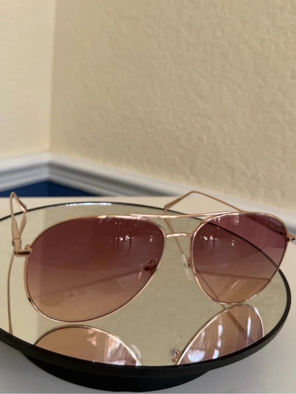 Longchamp Classic 59mm Gradient Aviator Sunglasses Brand new! Rose Gold